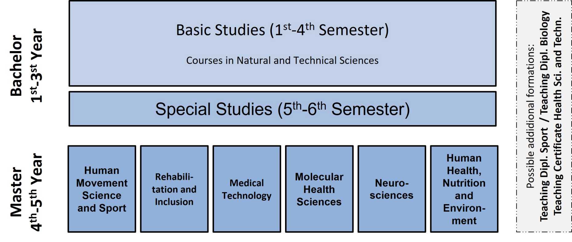 Enlarged view: Structure of Studies HST